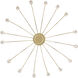 Yep Vario 16 Light 47 inch Titanium Gold Chandelier Ceiling Light