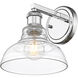 Carver 1 Light 8.75 inch Chrome Bath Vanity Light Wall Light