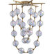 Pearla LED 34.63 inch Brushed Champagne Bronze Pendant Ceiling Light