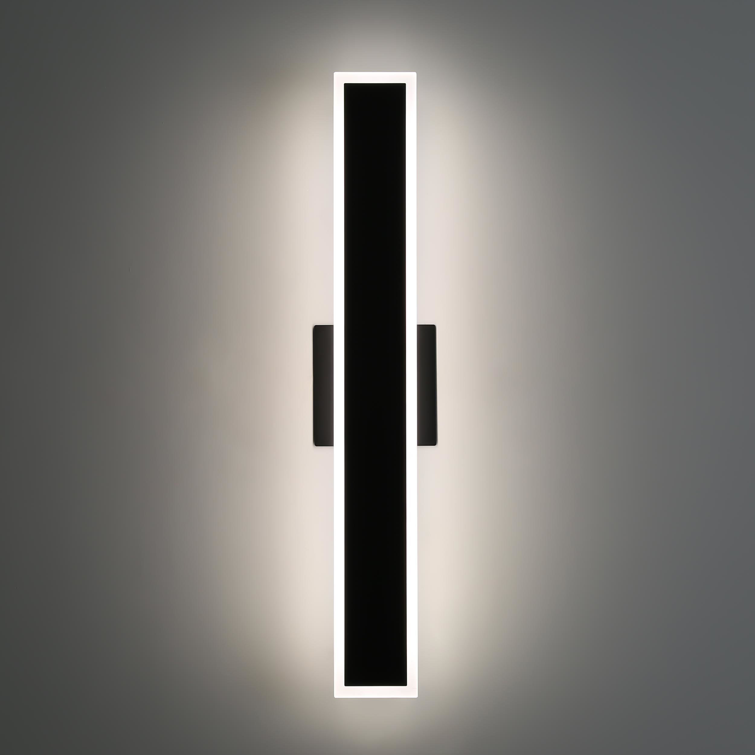 Obsidian LED 23.63 inch Sand Black Outdoor Wall