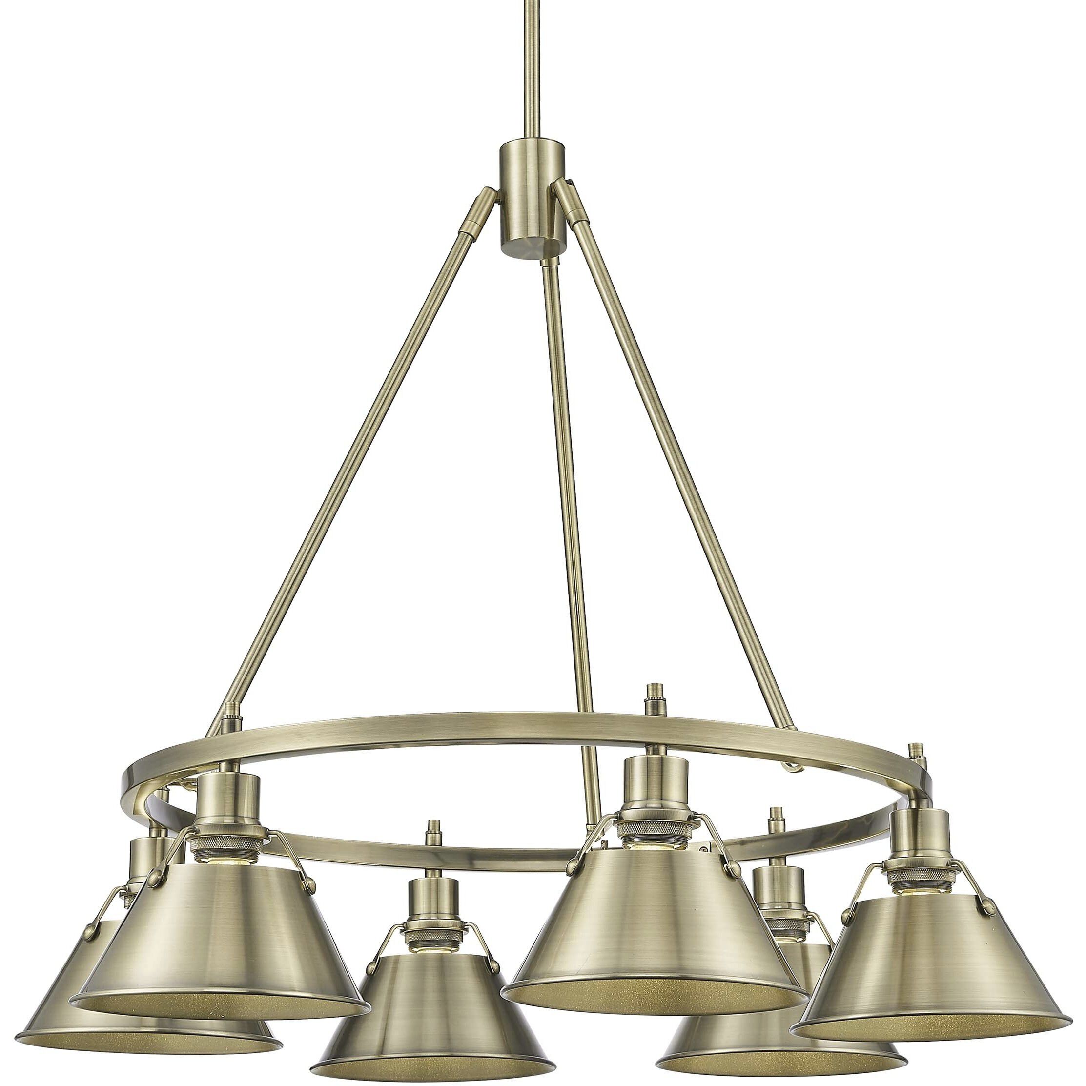 Yep Orwell 29 inch 60.00 watt Matte Black Chandelier Ceiling Light in Clear Glass