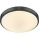Gabi LED 12.25 inch Matte Black Flush Mount Ceiling Light