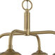 Dorinda 4 Light 18 inch Brushed Champagne Brass Pendant Ceiling Light