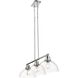 Yep Duncan Island Light Ceiling Light in Chrome, Clear Glass