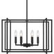 Tribeca 21 inch 60.00 watt Matte Black Chandelier Ceiling Light in Matte Black/Matte Black