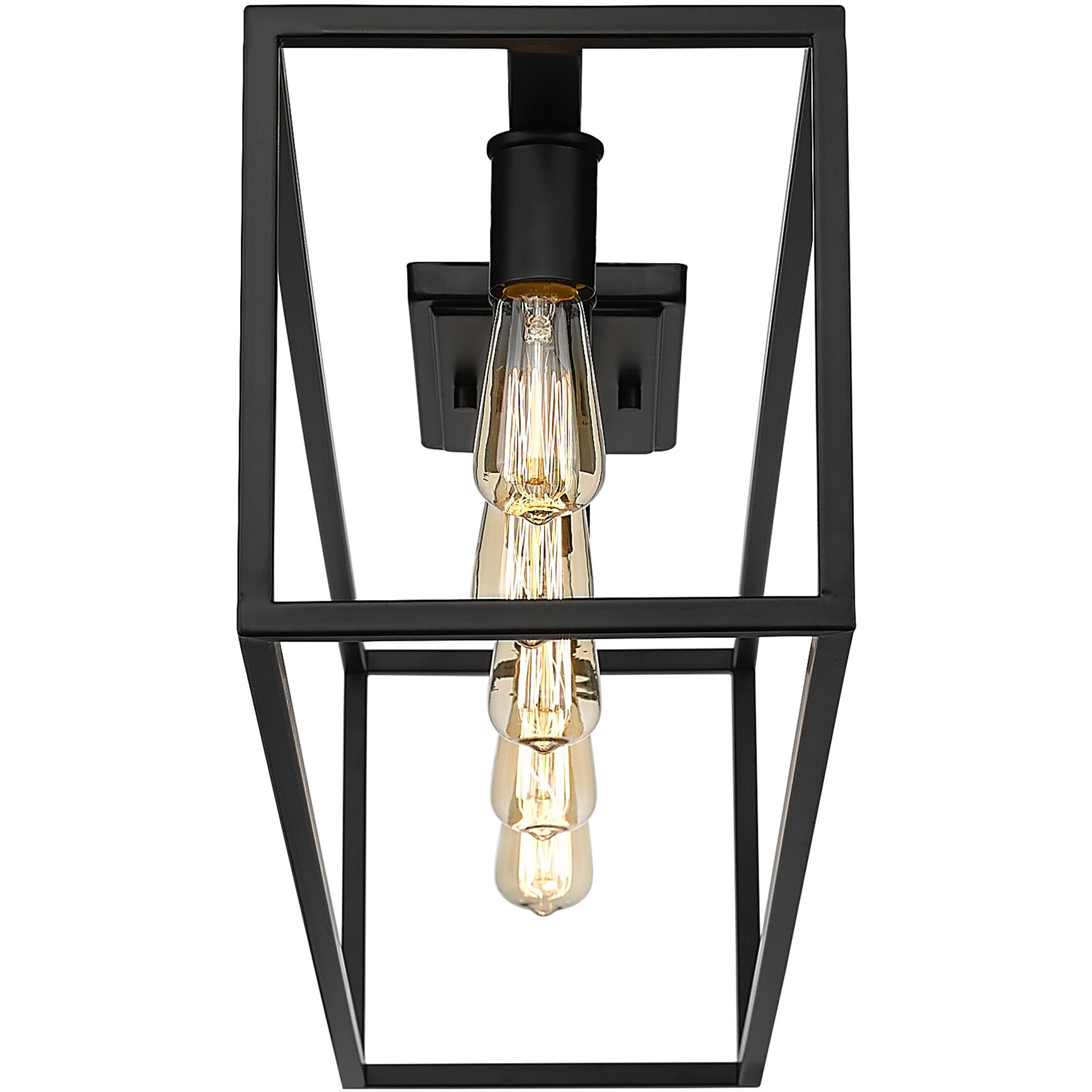 Wesson 5 Light 41 inch Matte Black Flush Mount Ceiling Light