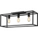 Wesson 3 Light 25.25 inch Matte Black Flush Mount Ceiling Light
