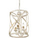Alcott Pendant Ceiling Light in Antique Ivory, Caged