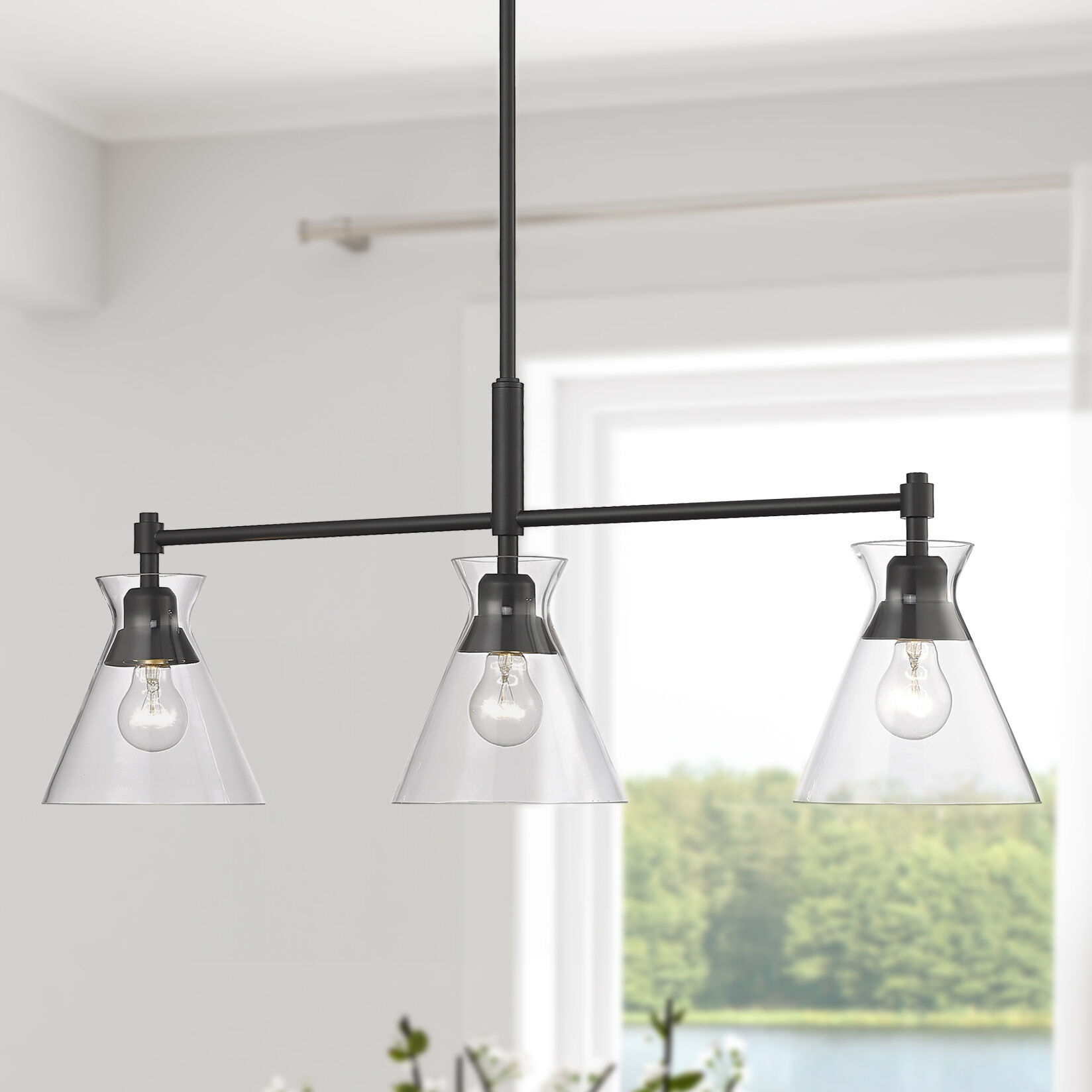 Malta Island Light Ceiling Light in Matte Black