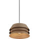 Yep Aalto 1 Light 13.25 inch Dark Walnut Pendant Ceiling Light