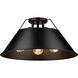 Yep Orwell 3 Light 18.75 inch Matte Black Flush Mount Ceiling Light
