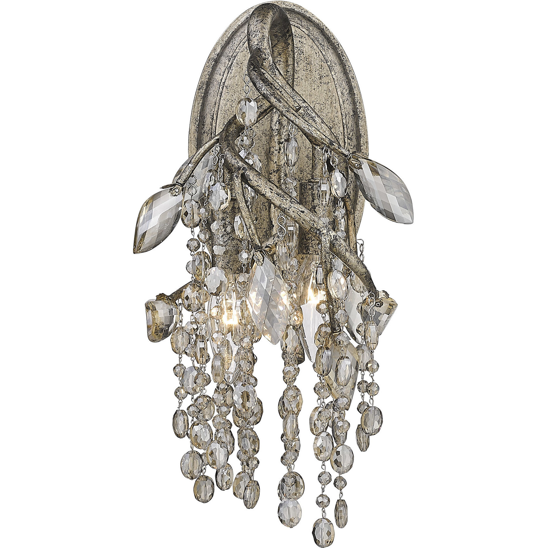 Autumn Twilight 2 Light 8 inch Mystic Gold Wall Sconce Wall Light