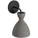 Aethera LED 8.63 inch Grey Cement Outdoor Wall Sconce