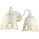 Eloise 2 Light 18 inch Antique Ivory Vanity Light Wall Light