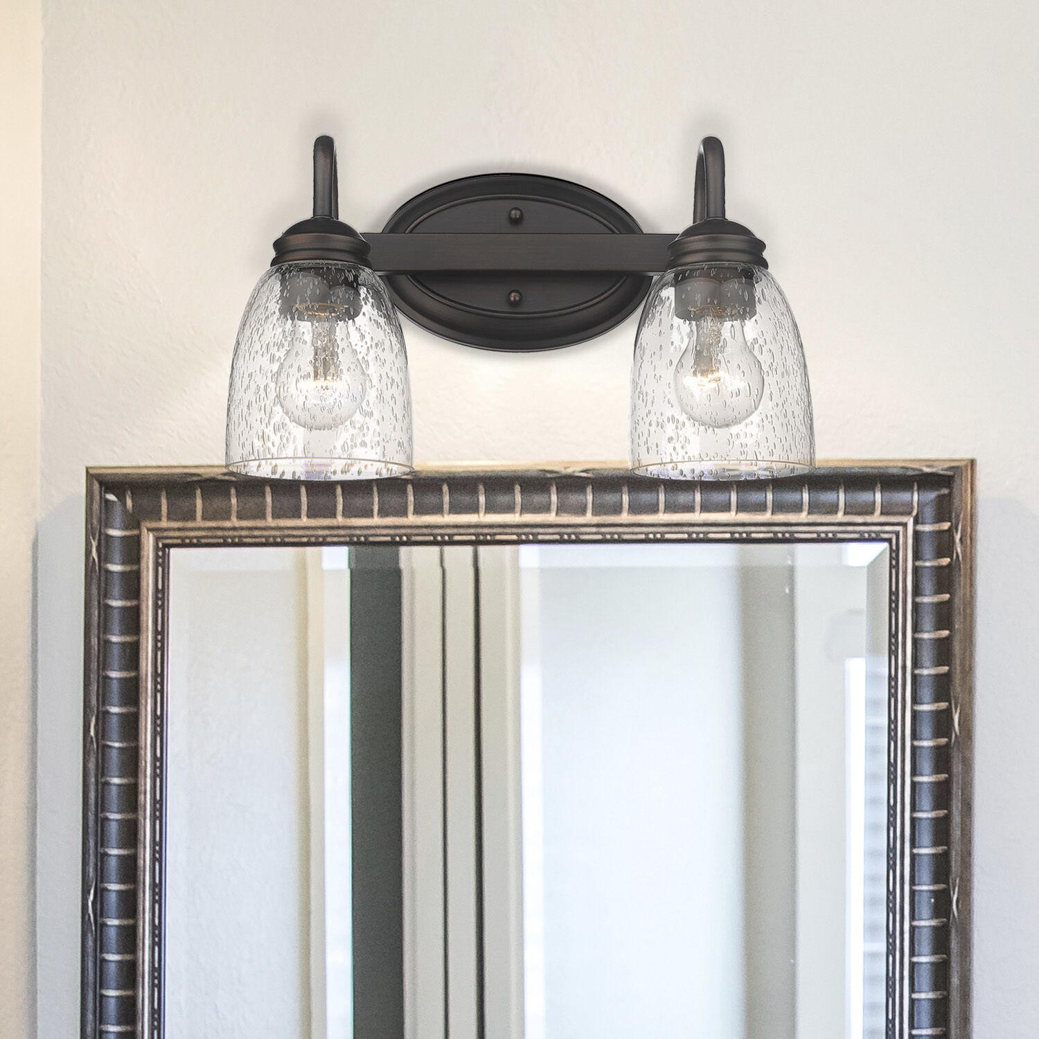 Parrish Vanity Wall Light in Rubbed Bronze