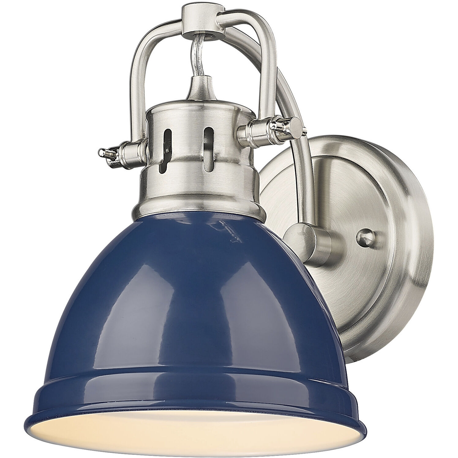 Yep Duncan Vanity Wall Light in Pewter, Navy