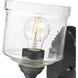 Keating Wall Sconce Wall Light in Antique Black Iron