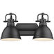 Yep Duncan Vanity Wall Light in Matte Black