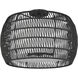Everly 4 Light 19 inch Matte Black Semi-Flush Mount Ceiling Light in Modern Black Rattan