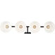 Carver 4 Light 36 inch Matte Black Bath Vanity Light Wall Light