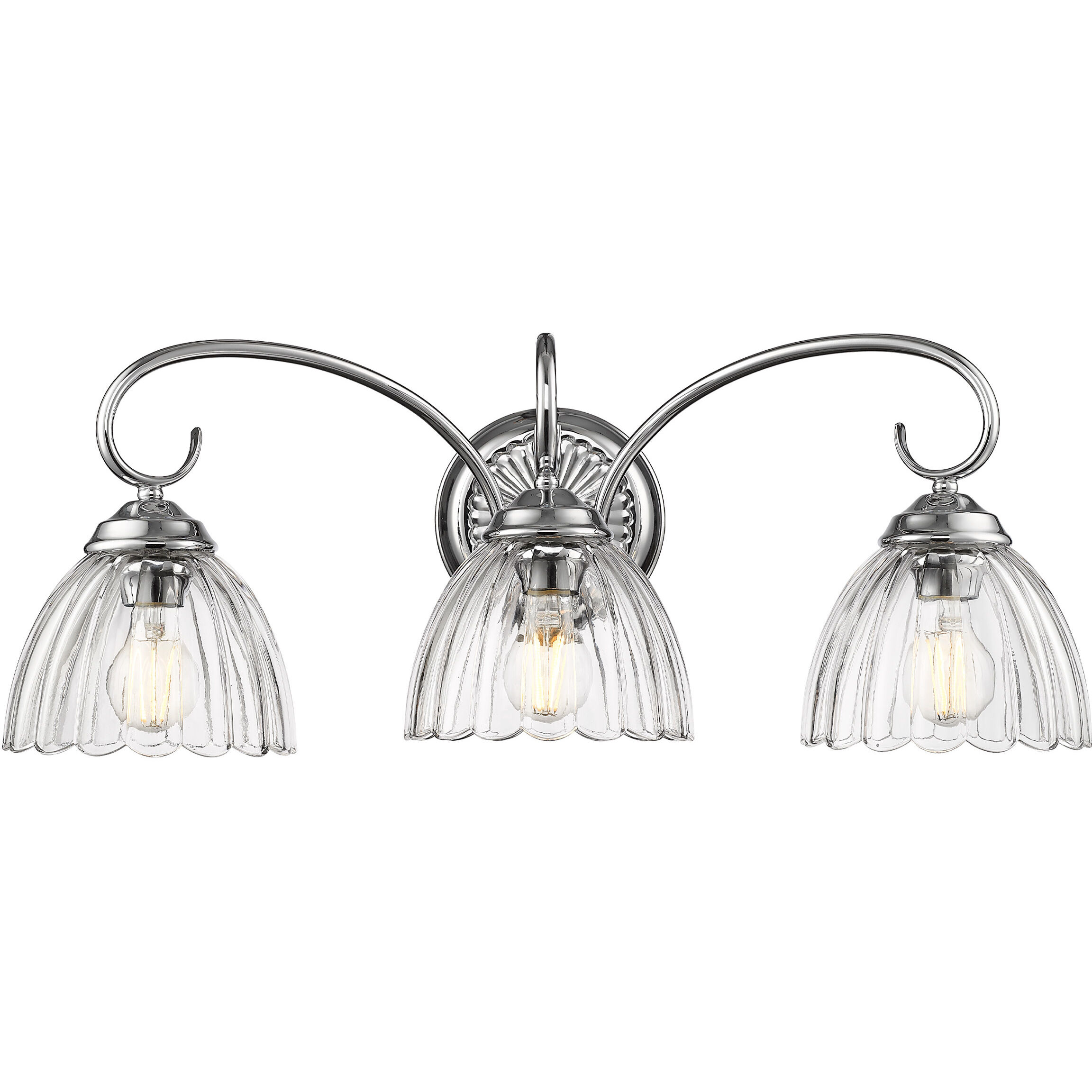 Audra Vanity Wall Light in Chrome