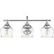 Daphne 3 Light 24 inch Chrome Bath Vanity Light Wall Light