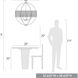 Roost 9 Light 32.63 inch Matte Black Chandelier Ceiling Light, Large