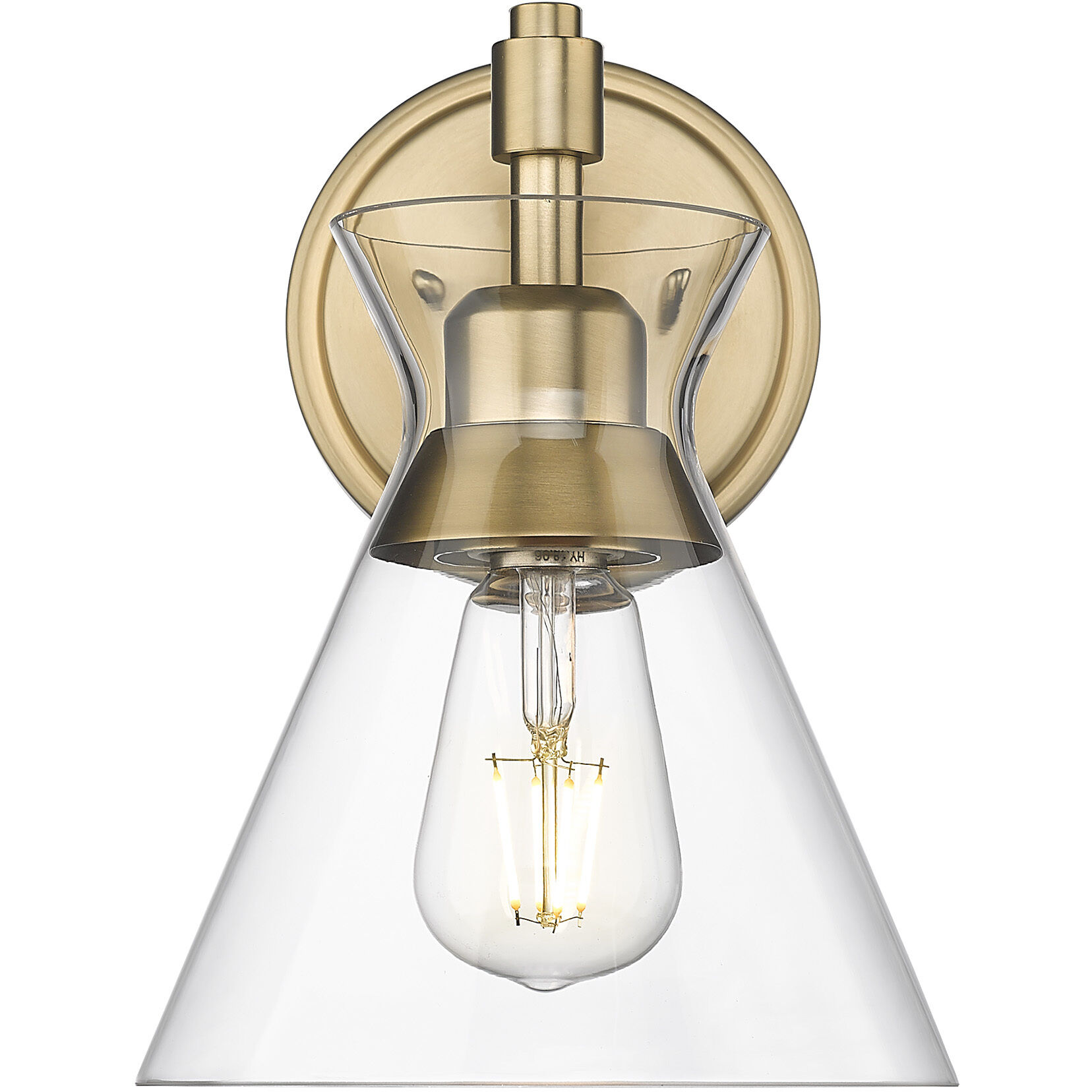 Malta 1 Light 7.25 inch Brushed Champagne Brass Wall Sconce Wall Light