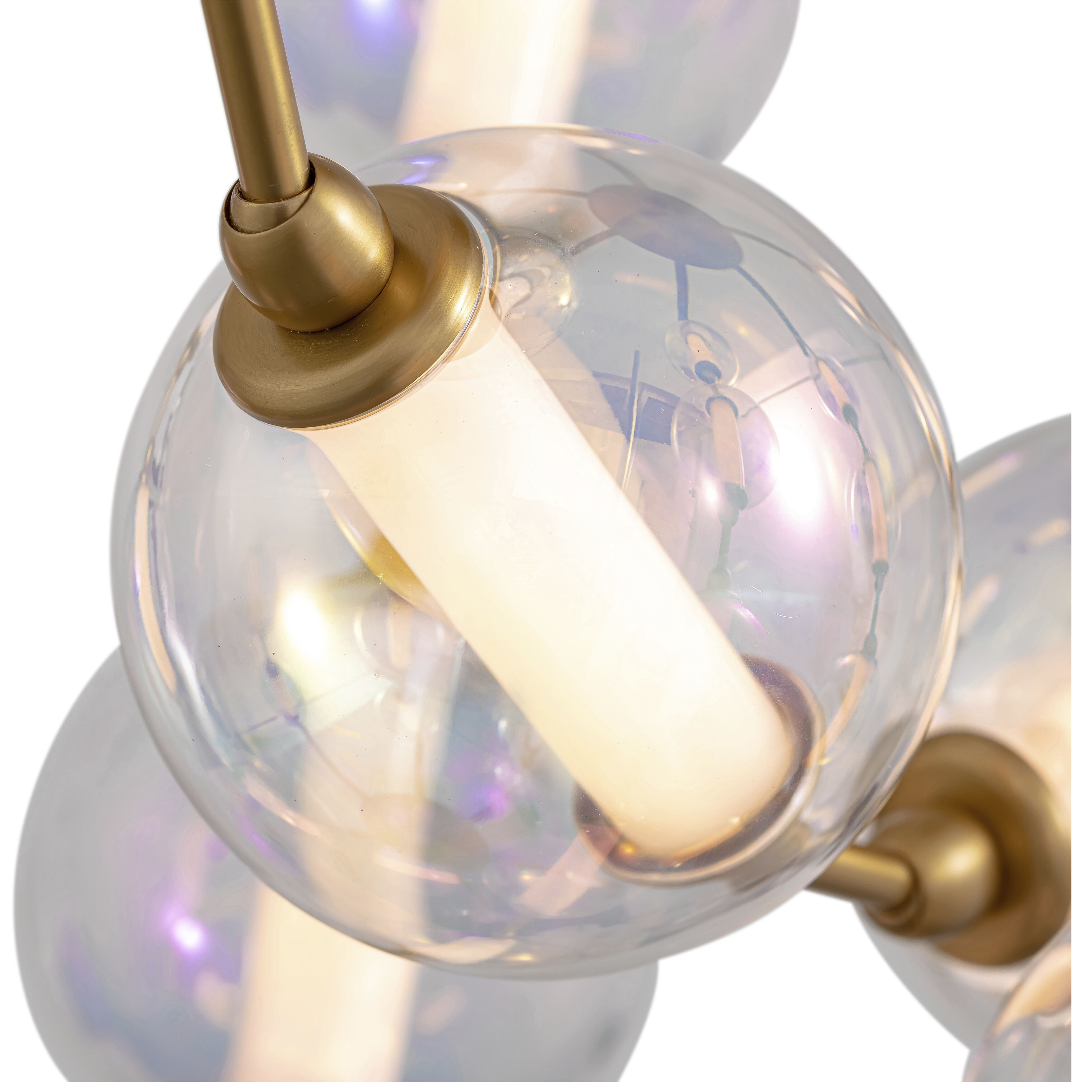 Pearla Pendant Ceiling Light in Brushed Champagne Brass