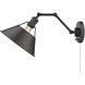 Yep Orwell 1 Light 10 inch Matte Black Swing Arm Wall Lamp Wall Light in Rubbed Bronze, Adjustable