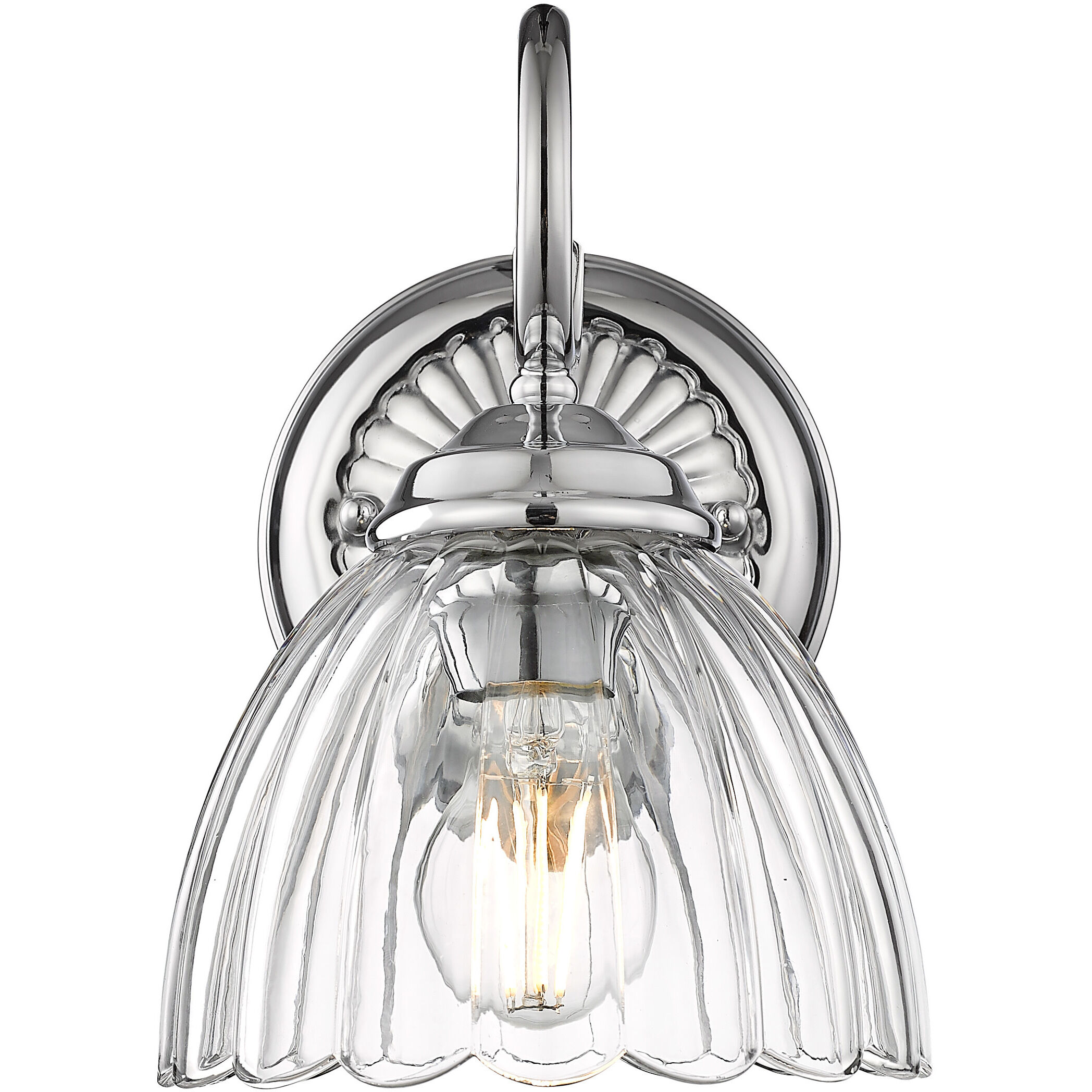 Audra 1 Light 6.88 inch Chrome Wall Sconce Wall Light