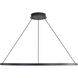 Veritas LED 47.25 inch Sand Black Ring Chandelier Ceiling Light