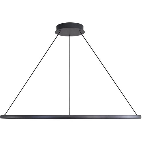 Veritas LED 47.25 inch Sand Black Ring Chandelier Ceiling Light