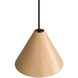 Conique 1 Light 9.88 inch Light Walnut Pendant Ceiling Light