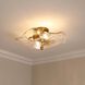 Samara 2 Light 15.38 inch Modern Brass Semi-Flush Mount Ceiling Light