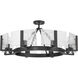 Aenon 8 Light 32 inch Matte Black Semi-Flush Mount Ceiling Light