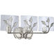Calla 3 Light 21.75 inch Peruvian Silver Vanity Light Wall Light