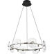 Ziva Celestia 32 inch 4.00 watt Chrome Chandelier Ceiling Light