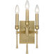 Landon 3 Light 7.5 inch Brushed Champagne Brass Wall Sconce Wall Light