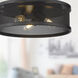 Channing 3 Light 15 inch Matte Black Flush Mount Ceiling Light