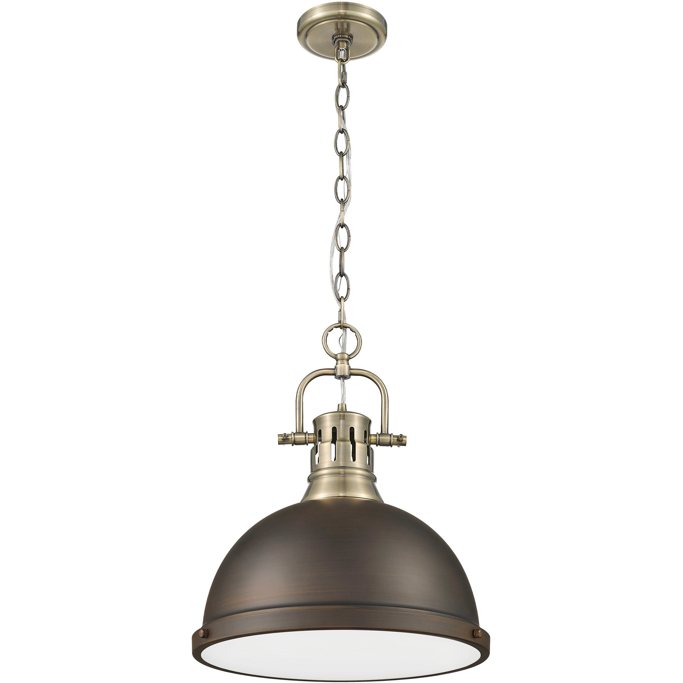 Yep Duncan Pendant Ceiling Light in Aged Brass, Rubbed Bronze