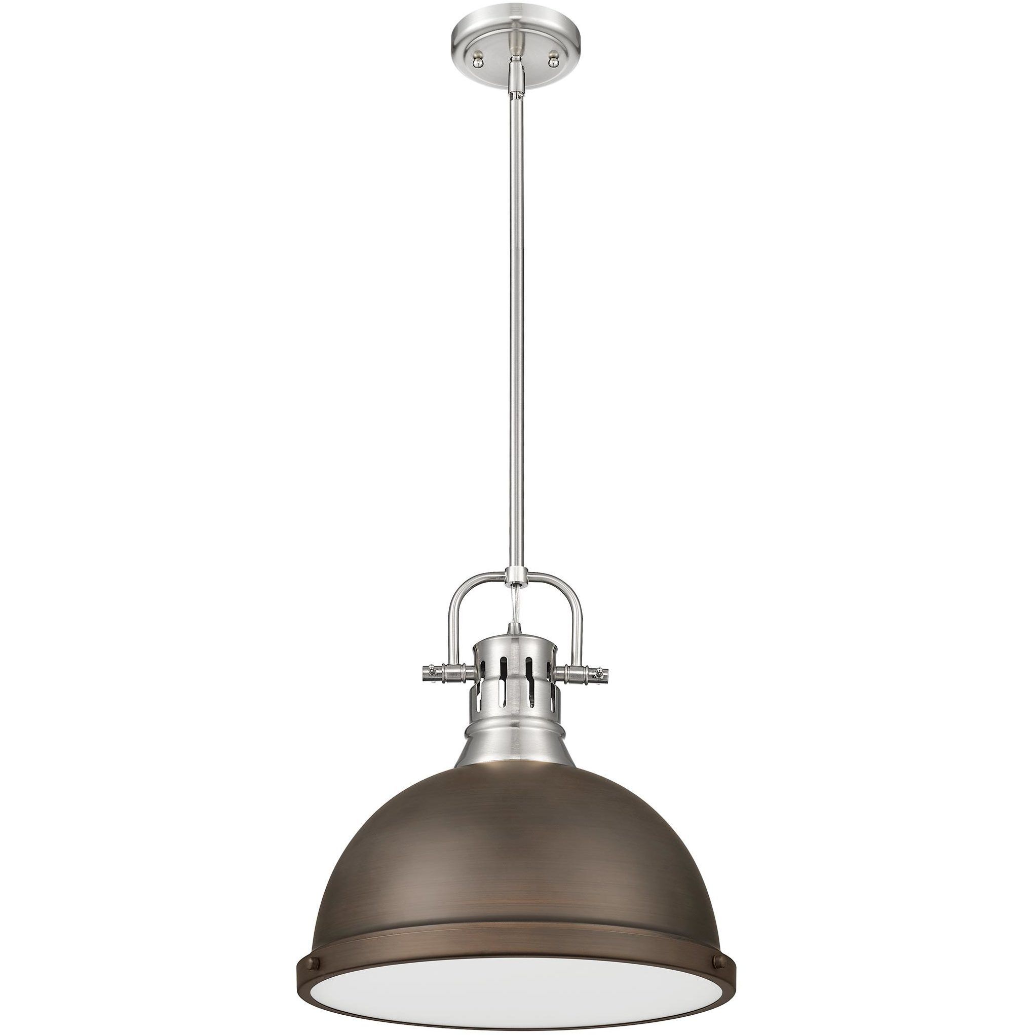 Yep Duncan 1 Light 14 inch Pewter Pendant Ceiling Light in Rubbed Bronze