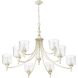 Keating 9 Light 44 inch Antique Ivory Chandelier Ceiling Light