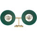 Orwell 2 Light 18.25 inch Brushed Champagne Bronze Bath Vanity Light Wall Light in Pine Green