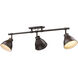Yep Duncan 3 Light 35.38 inch Rubbed Bronze Semi-Flush Mount Ceiling Light, Track Light
