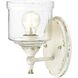 Keating 1 Light 5.88 inch Antique Ivory Wall Sconce Wall Light