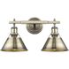 Yep Orwell Vanity Wall Light in Aged Brass