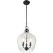 Adeline 3 Light 11.13 inch Matte Black Pendant Ceiling Light