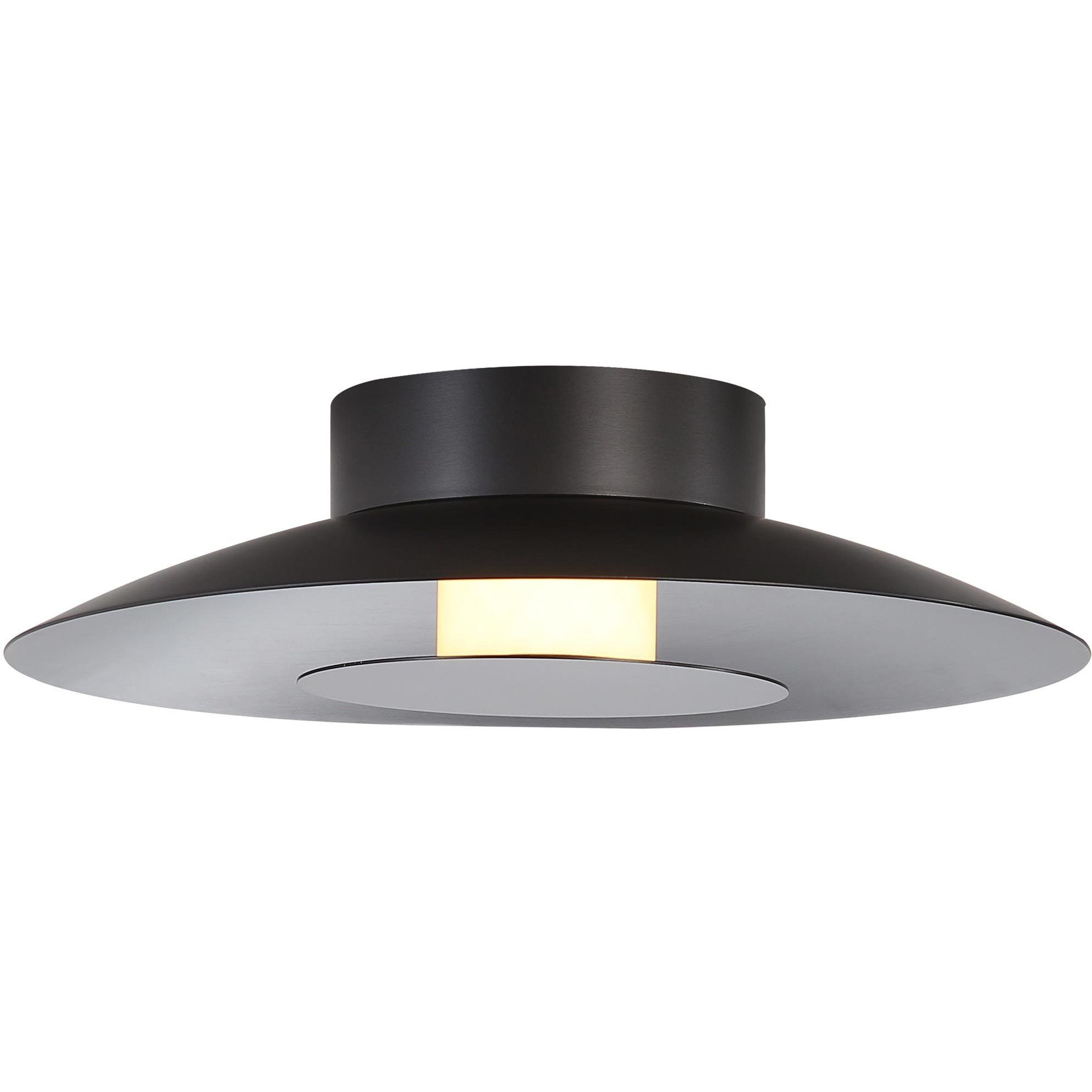 Yep Luma LED 11.75 inch Graphite Flush Mount Ceiling Light
