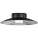 Yep Luma LED 11.75 inch Graphite Flush Mount Ceiling Light